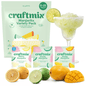 Assorted Craftmix Margarita cocktail mix variety pack with 12 colorful boxes, showcasing different flavors of margarita mix.