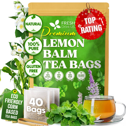 Premium Lemon Balm Leaf Tea Bags