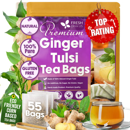 Premium Ginger Tulsi Tea Bags
