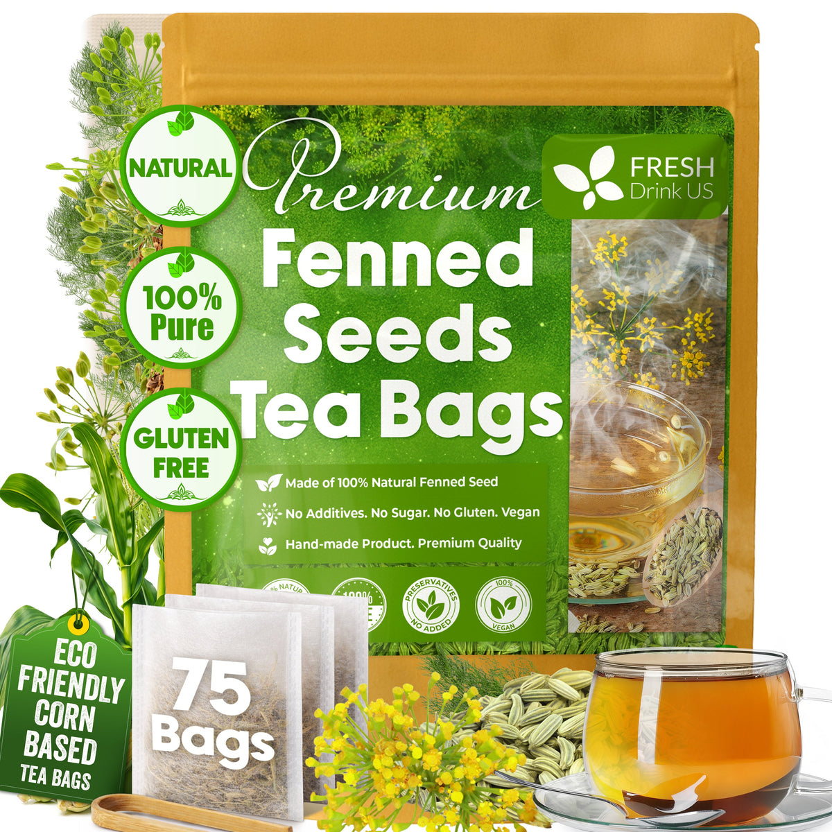 Premium Fennel Tea Bags