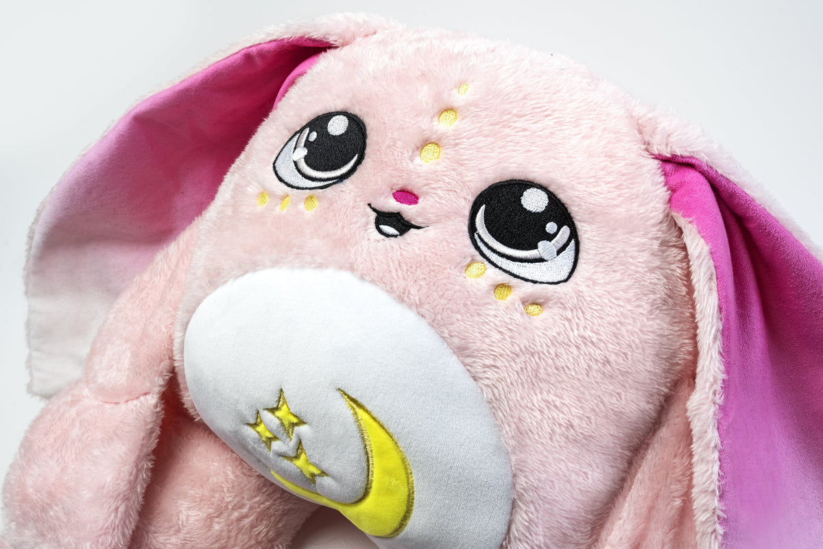 Soft 5lb Hugger Plush from Moon Pals' Mylo collection featuring a cuddly, detailed plush toy with moon-themed design and pastel colors.