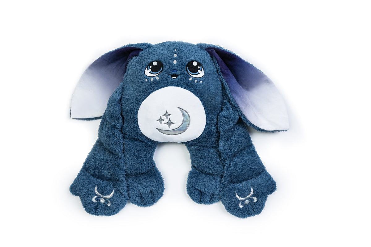 Moon Pals Orion 5lb Hugger Plush stuffed animal featuring soft plush fabric and starry design, front view.