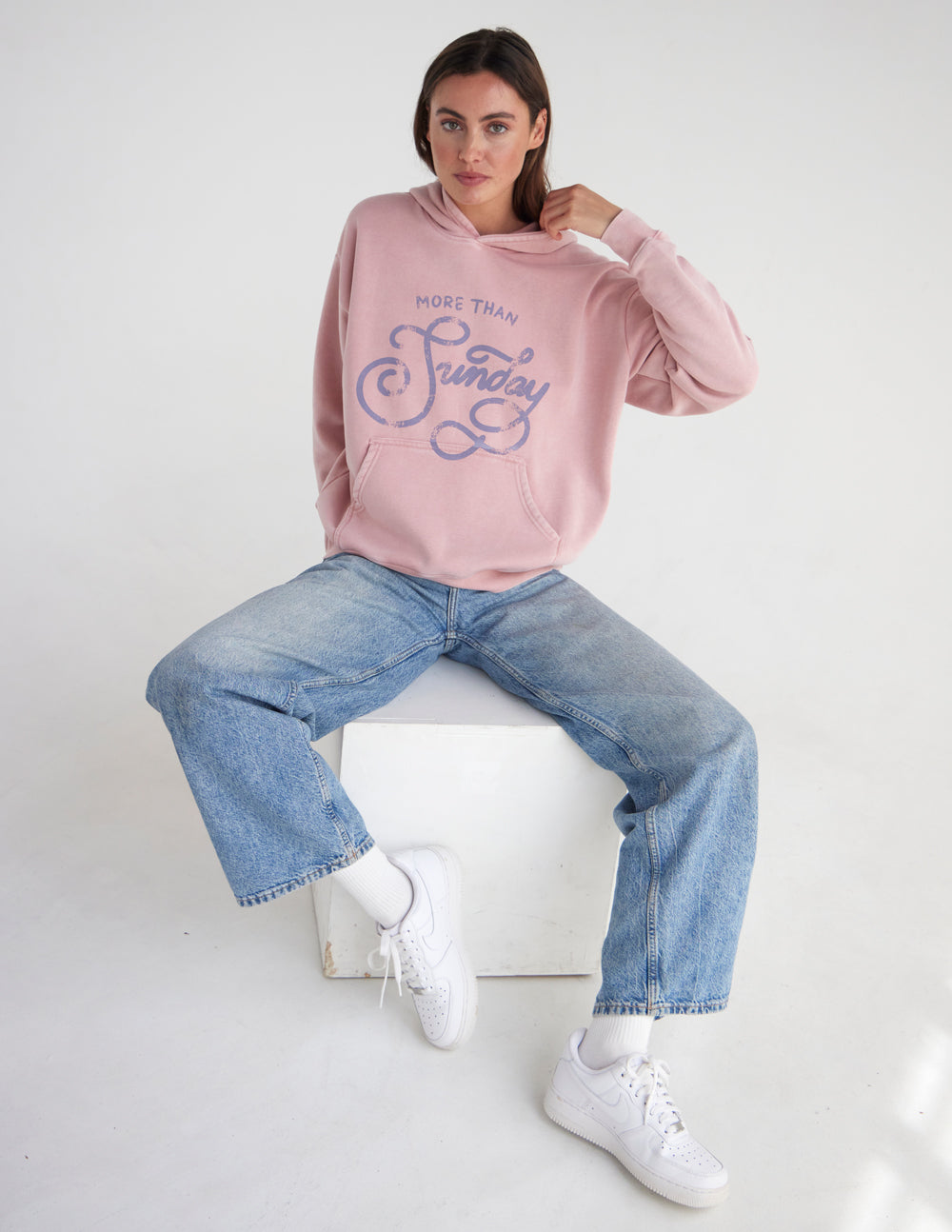 Unisex hoodie by Elevated Faith featuring casual fit and comfortable fabric, shown in a relaxed style.