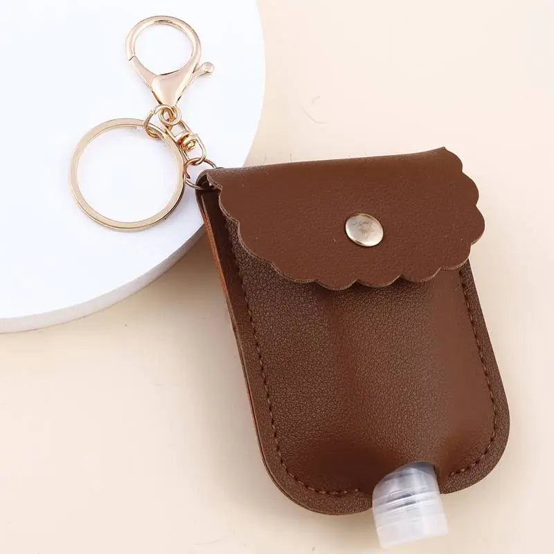 Eco-Friendly Customizable Leather Hand Sanitizer Case