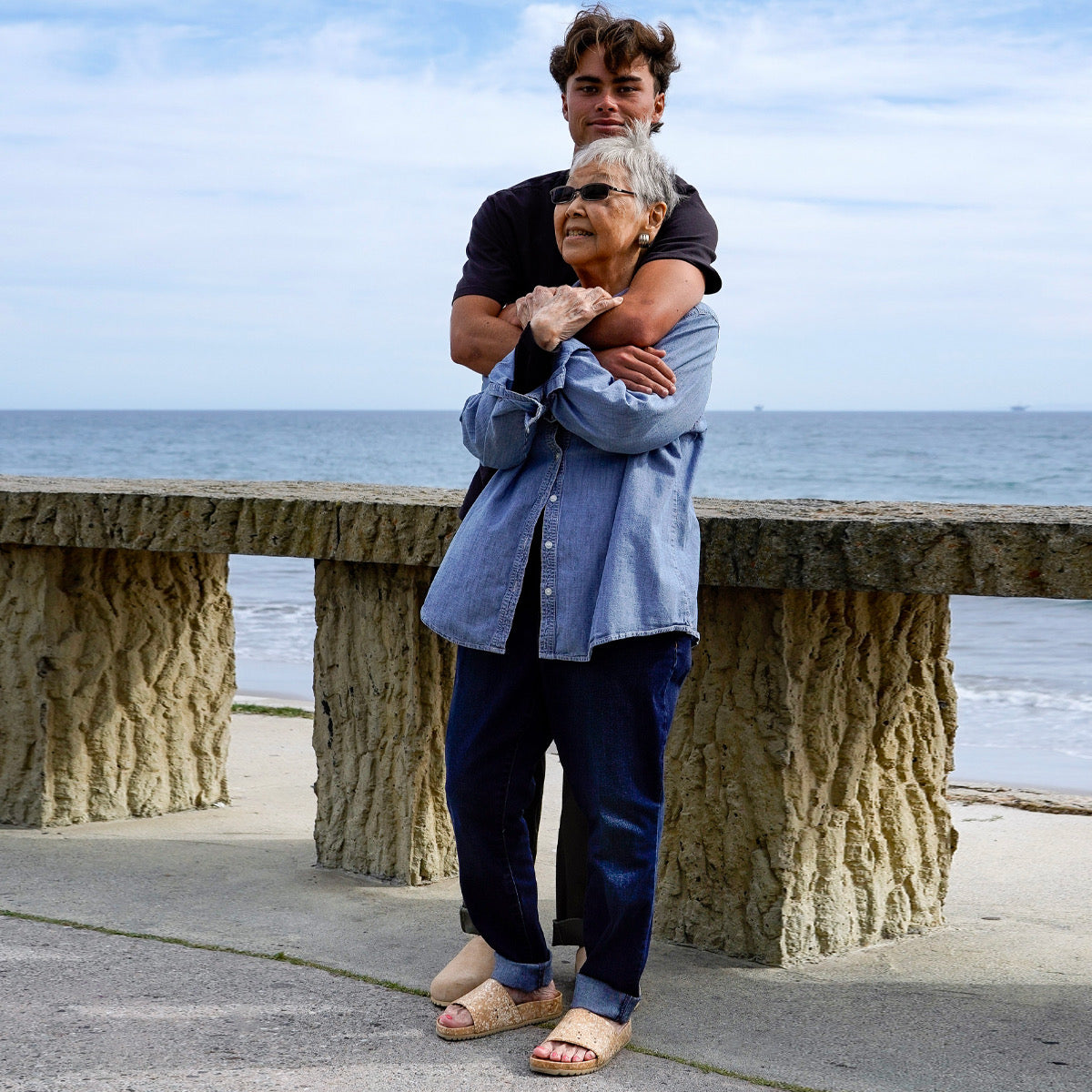 Fleks East Beach Slide featuring a casual design with a morning coffee-themed pattern, perfect for relaxed summer wear.