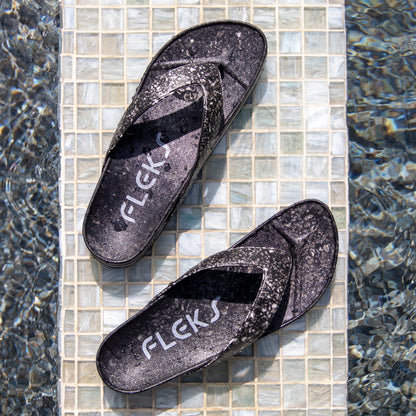 Fleks West Beach Flip Flop in Night color, featuring casual slip-on design with textured sole for comfortable beachwear.