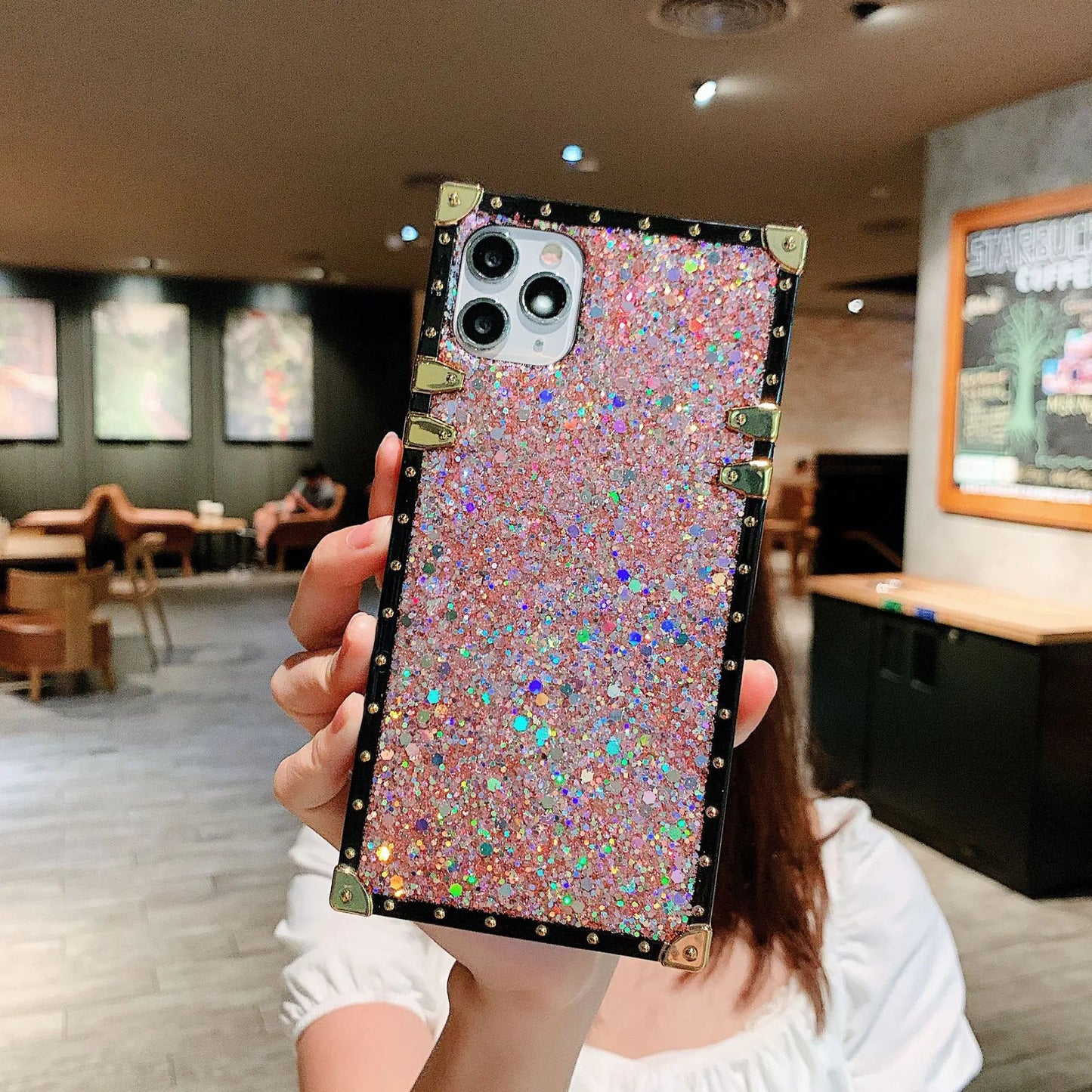 Epoxy Glitter Sequin Phone Case for Samsung S20 & A Series