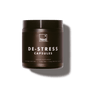 Foria De-Stress Capsules in a bottle, showing the front label with capsules inside, designed for relaxation and stress relief.