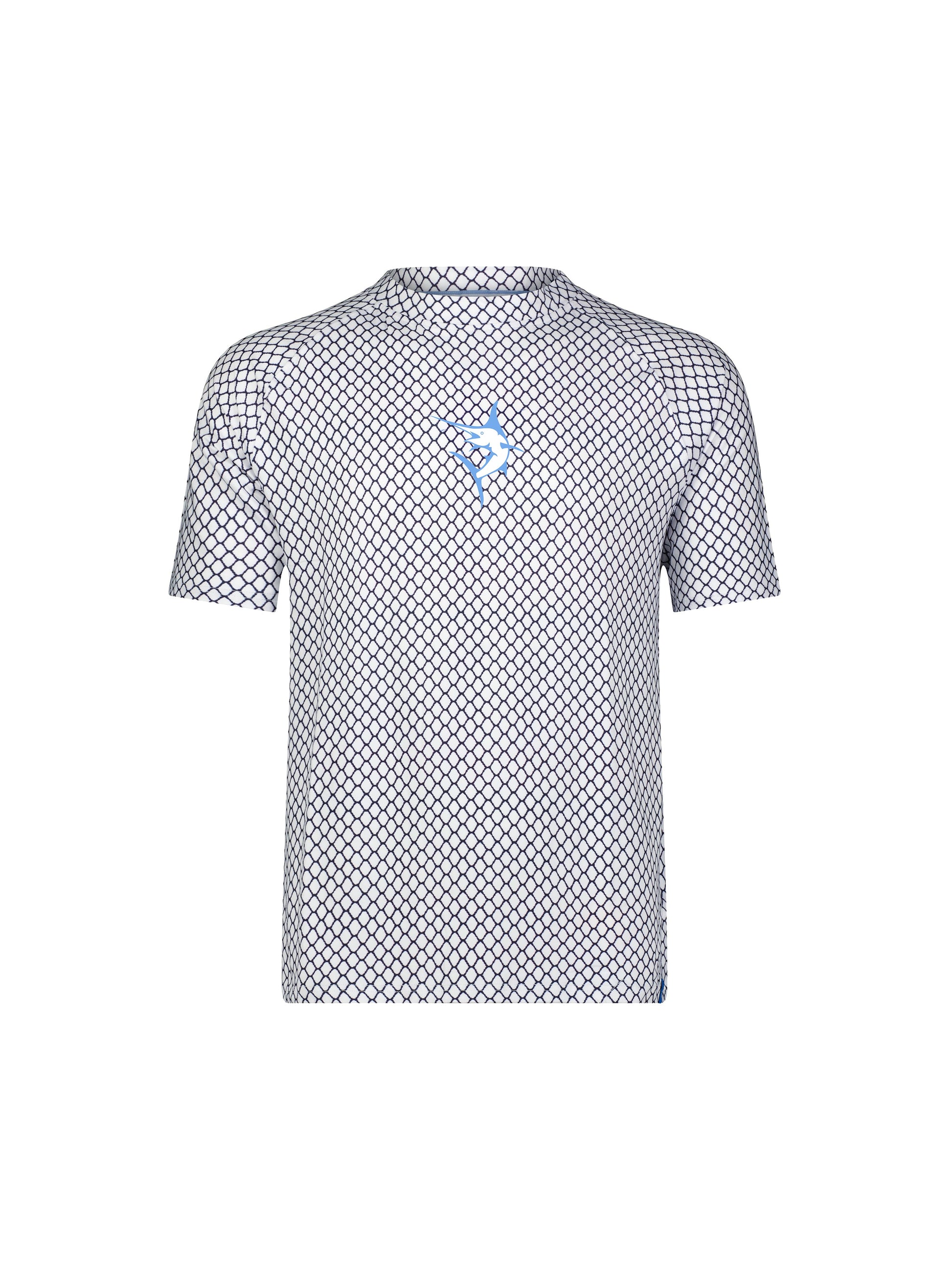 White Water Life long sleeve net performance shirt with a front view, designed for durability and comfort in water activities.