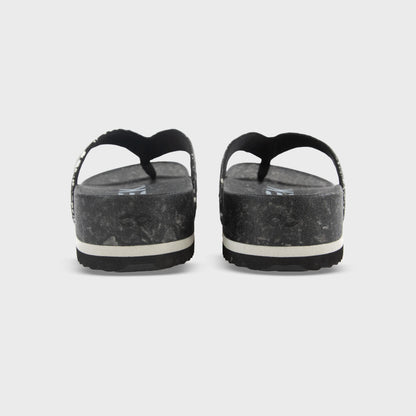 Fleks West Beach Flip Flop in Night color, rear view showing comfortable sole and strap detail, perfect for casual beachwear.