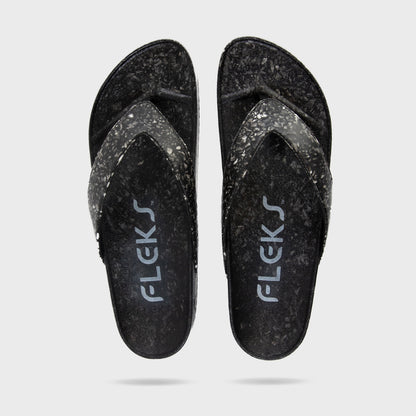 Fleks West Beach Flip Flop in Night color, featuring a casual slip-on design with comfortable straps and textured sole.