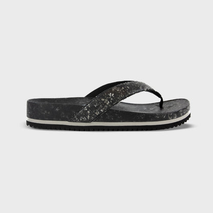 Fleks West Beach Flip Flop in Night color, side profile view showing the casual sandal with strap and sole.