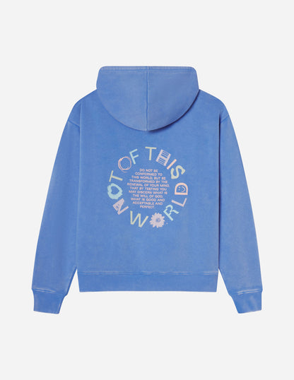 Unisex hoodie by Elevated Faith featuring a cosmic or celestial design on the front, casual fit, soft fabric, and comfortable style.