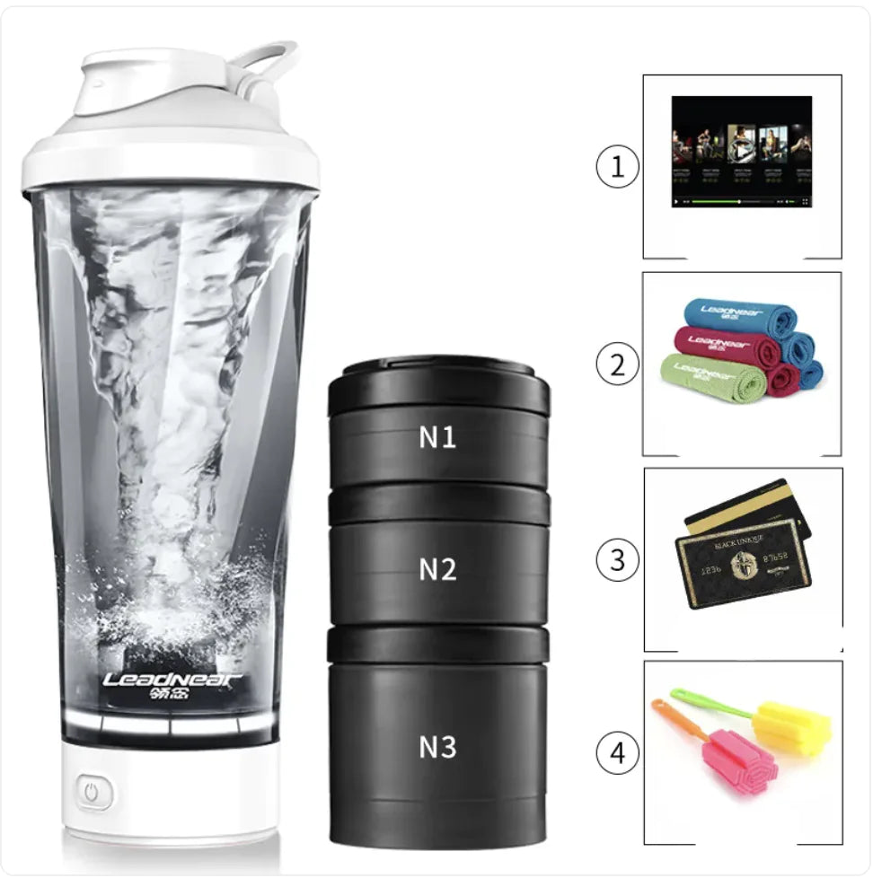 Portable Protein Shaker Bottle