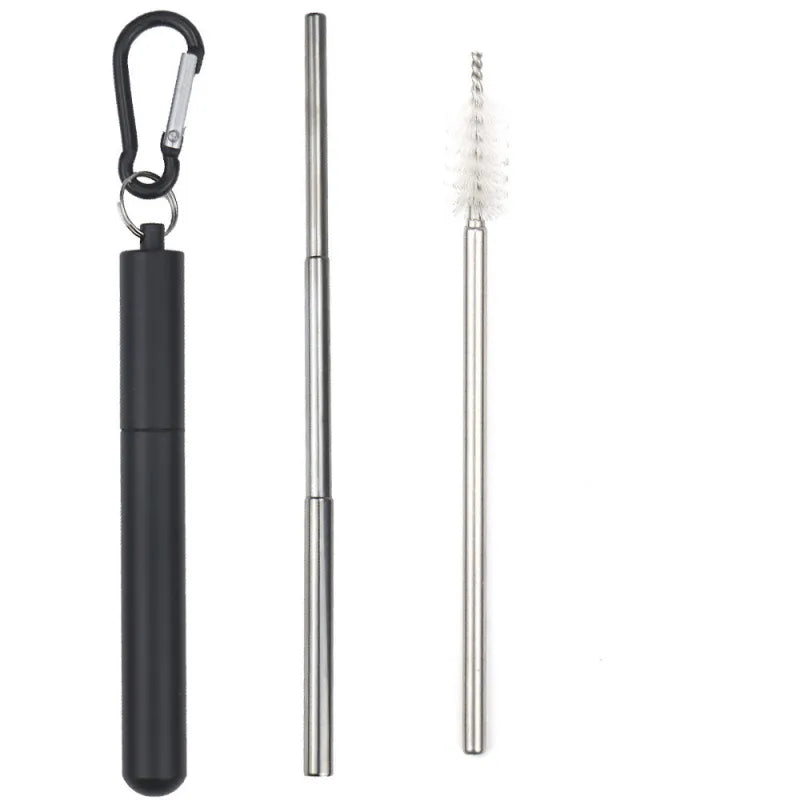 Portable Stainless Steel Telescopic Straw