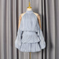 Lantern Sleeve Solid Color Dress Women MUNSIEUR New Arrivals