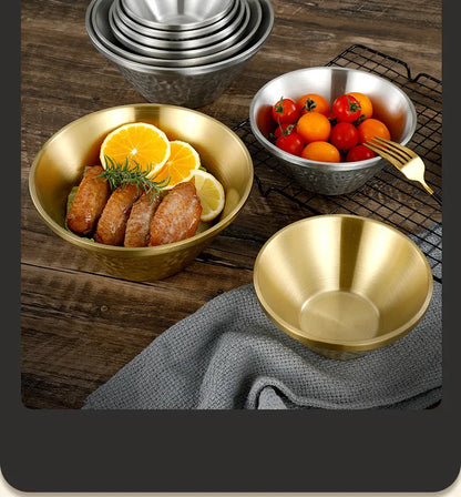 Stainless Steel Bamboo Hat Rice Bowl