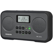FM Stereo/AM Digital Tuning Portable Radio with Protective Bumper (Black)