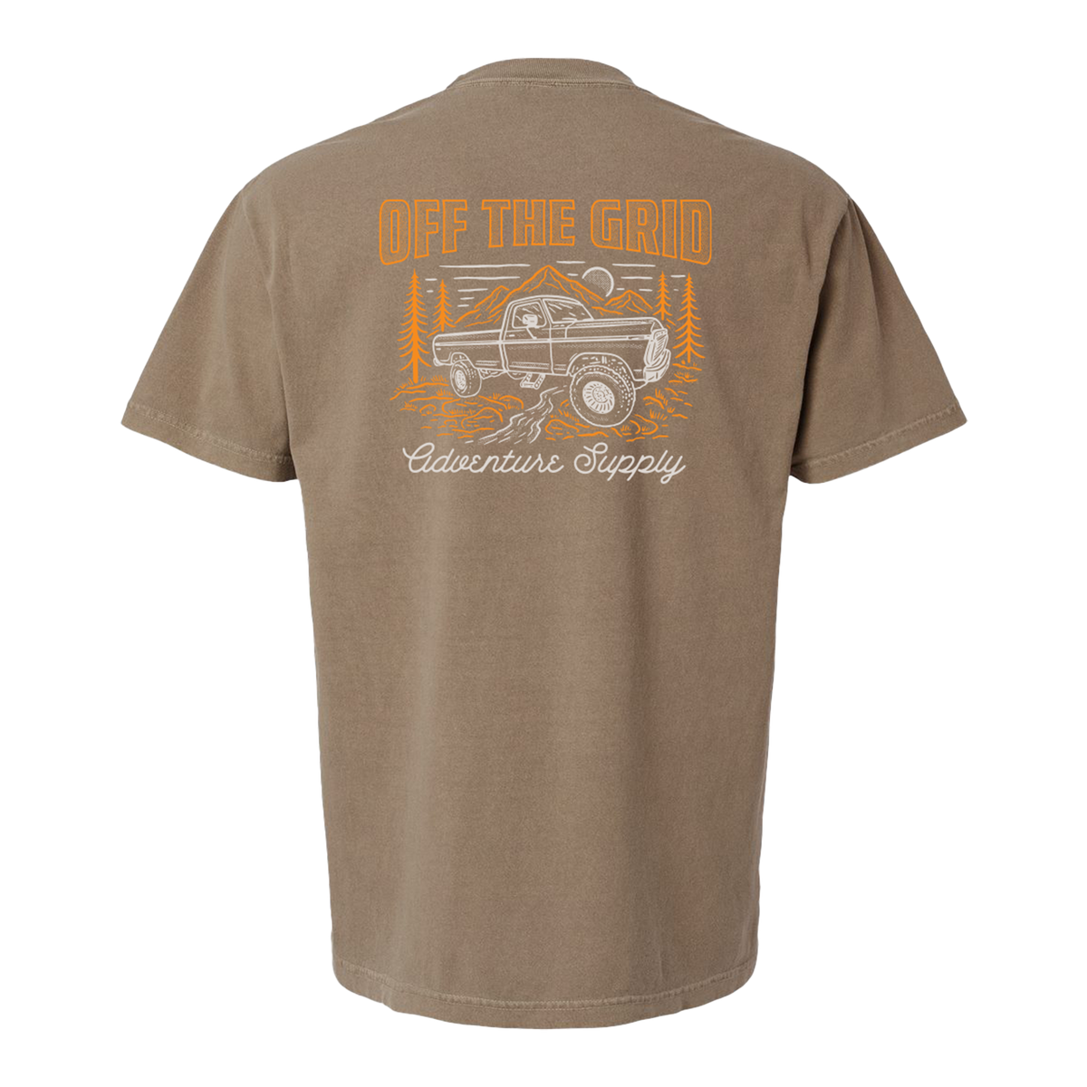 Off The Grid Surplus Ole Son T-Shirt in silty black, featuring a casual fit with a classic graphic front design.