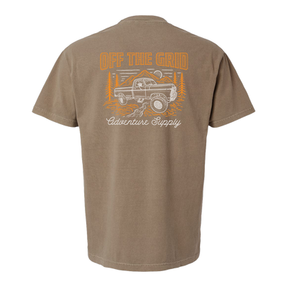 Off The Grid Surplus Ole Son T-Shirt in silty black, featuring a casual fit with a classic graphic front design.