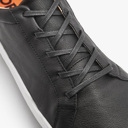 Black natural leather daily sports shoe for women, Gen 3, from Origo Shoes, casual and comfortable footwear.