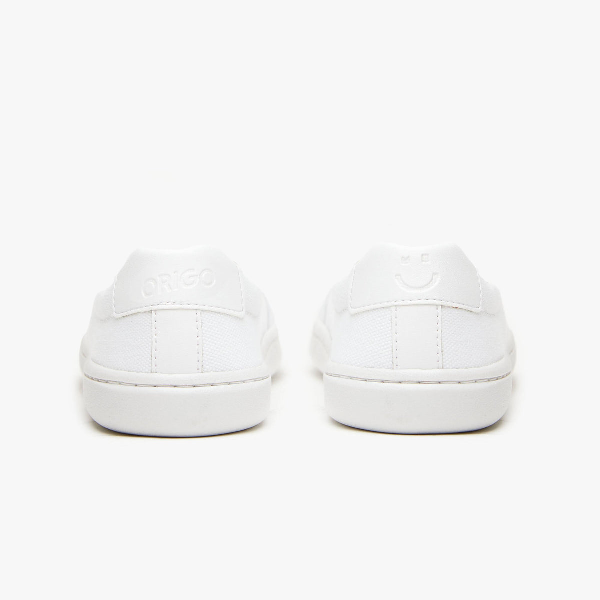 White women's Everyday Sneaker Gen 3 by Origo Shoes, cotton canvas barefoot shoe with casual style and comfortable fit.
