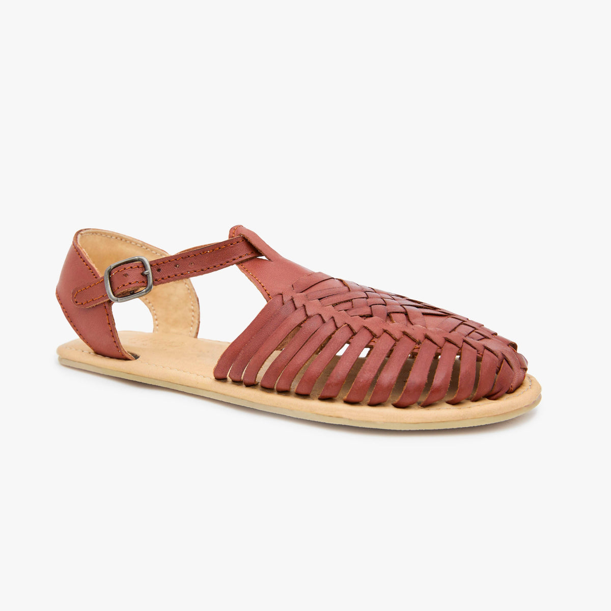 Origo Shoes Huarache sandal with woven straps and open toe, designed for barefoot comfort and casual wear.