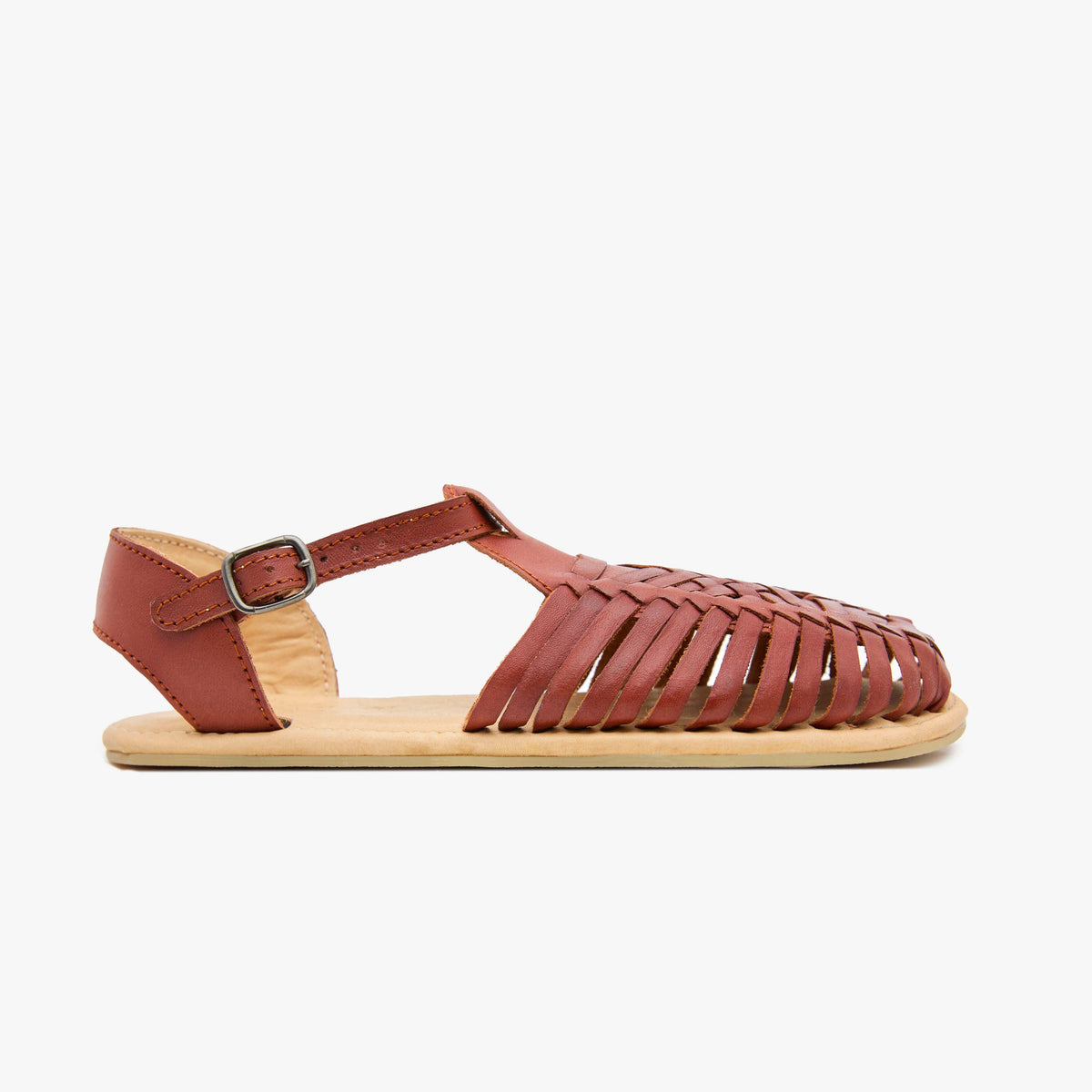 Origo Shoes Huarache sandal featuring barefoot design with woven straps and open toe, ideal for casual outdoor wear.