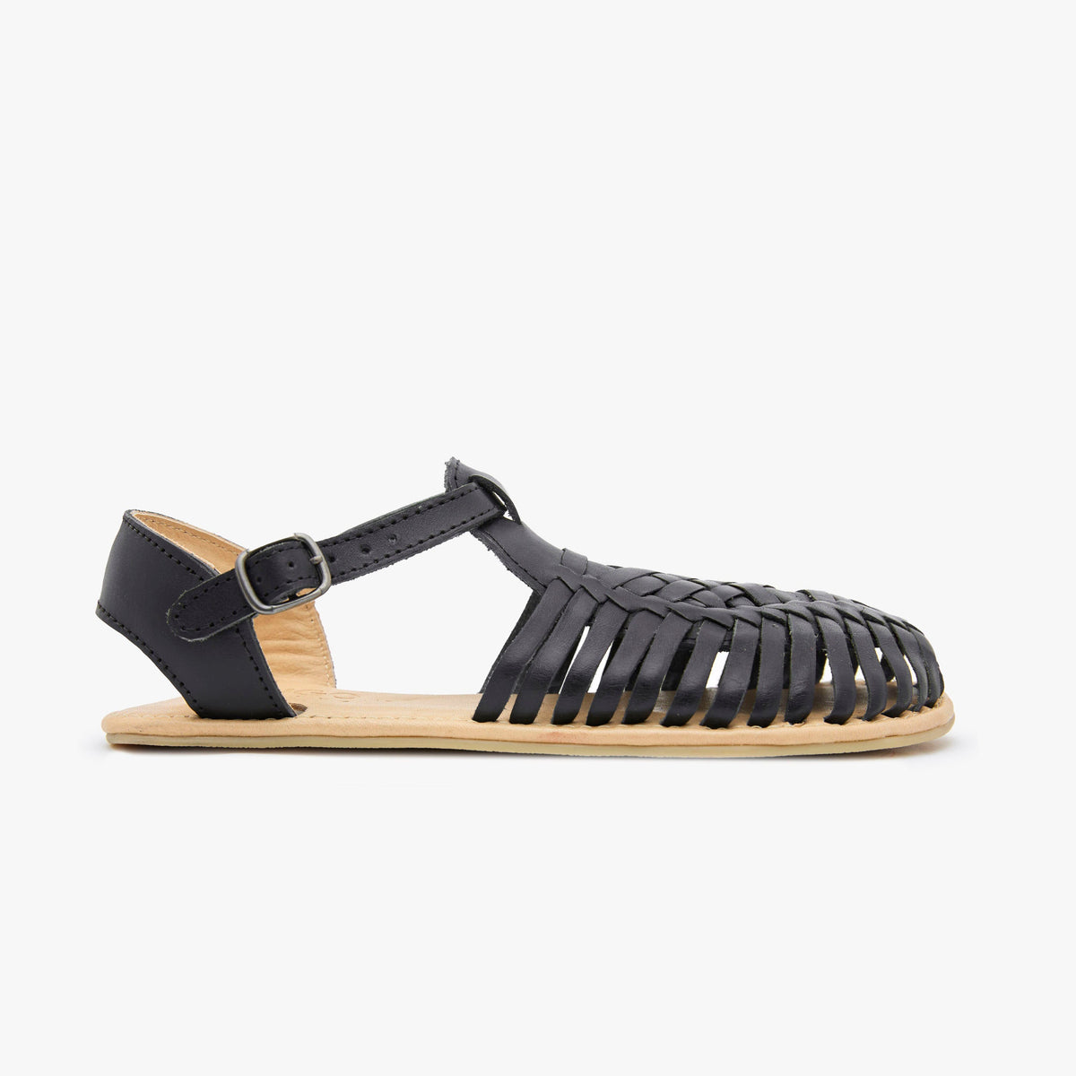 Origo Shoes La Huarache sandal in natural leather with woven straps, casual footwear for warm weather.