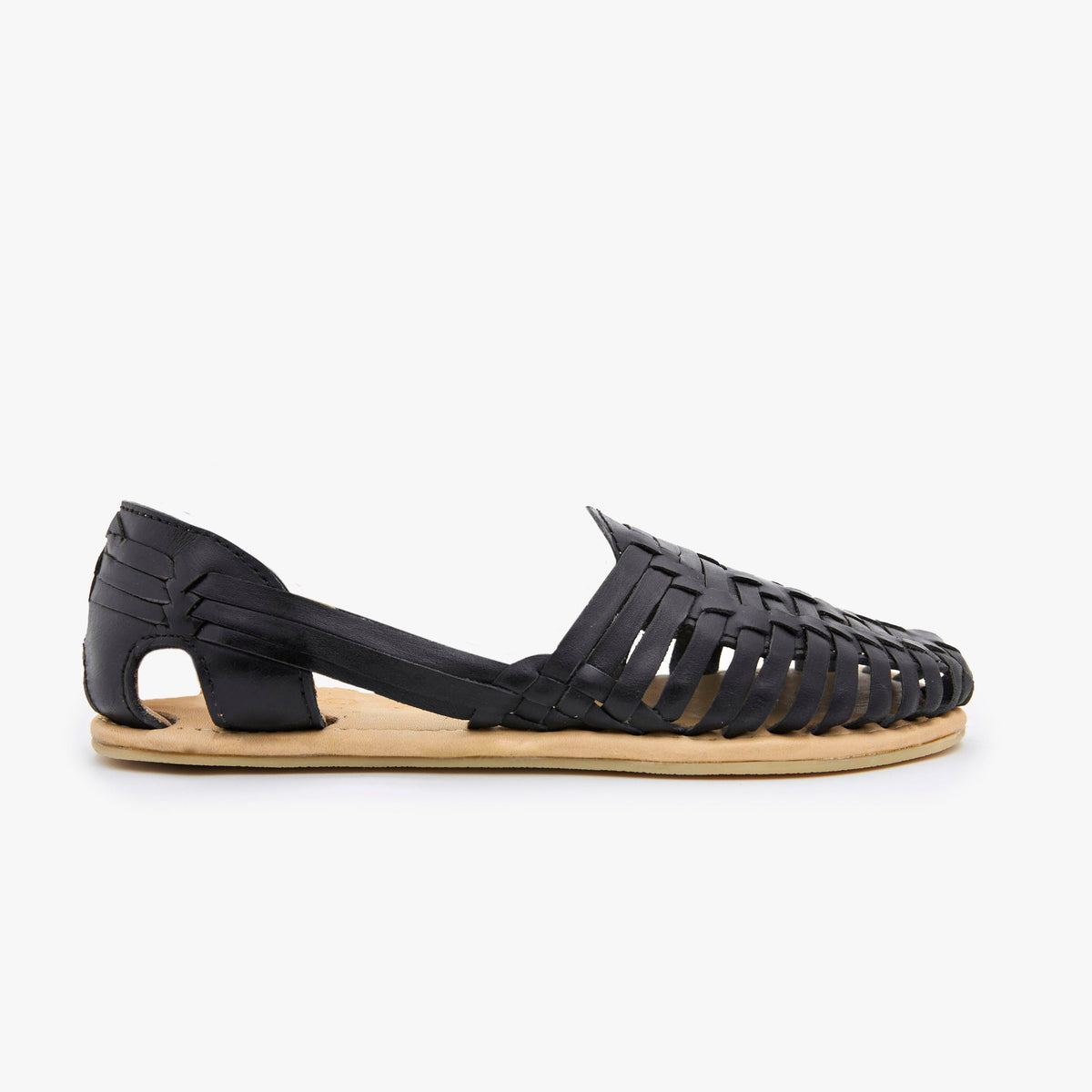 Orange Las Huarache slip-on shoes from Origo Shoes, casual desert-style footwear with woven design and comfortable sole.