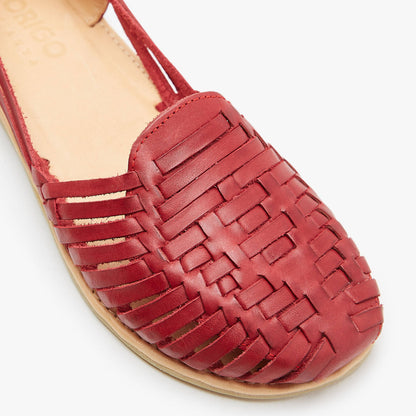 Origo Shoes Las Huarache Slip-On in natural fabric with open toe design, lightweight and comfortable for casual wear.