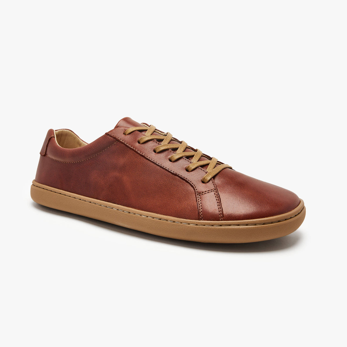 Men's daily athletic sneaker Gen 3 by Origo Shoes in natural leather, featuring a casual slip-on design for comfortable wear.
