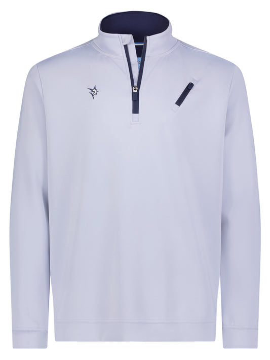 Gray Oceanside Pullover by White Water Life featuring smooth stretch fabric and casual fit, perfect for outdoor activities.