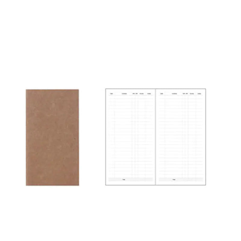 Standard 21*11 Travel Notebook with Kraft Paper Inserts