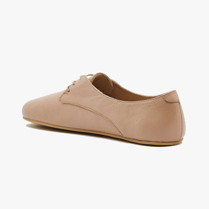 Natural leather women's derby shoes by Origo Shoes featuring a sleek, minimalist design perfect for casual and stylish wear.