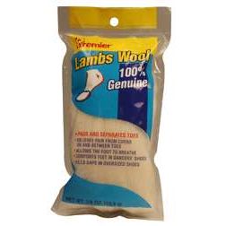 Lamb's wool foot padding by Pasteur Pharmacy, soft toe cushion for dancers and athletes, protects corns and calluses.