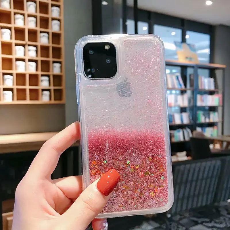 Glitter Liquid Sand Case for iPhone XS Max & More
