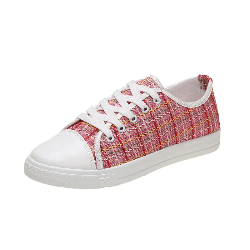 Women's Breathable Canvas Sneakers for Casual Sports
