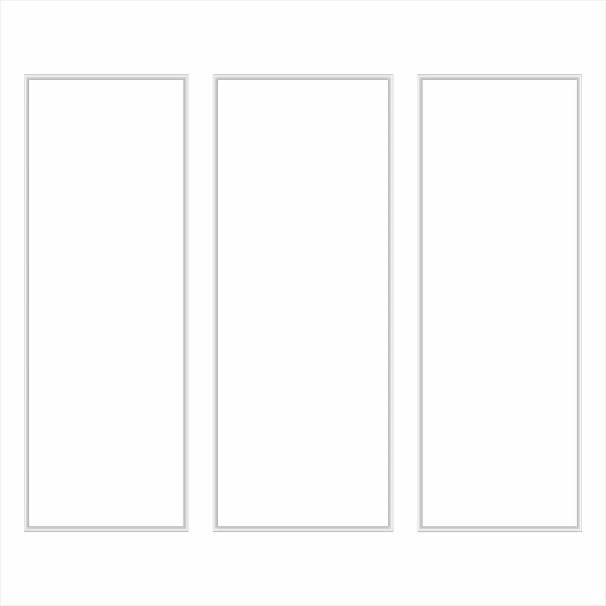 Ready to Assemble Wall Molding Package - 3 Vertical Frames | Easy Installation