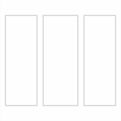 Ready to Assemble Wall Molding Package - 3 Vertical Frames | Easy Installation