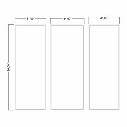 Ready to Assemble Wall Molding Package - 3 Vertical Frames | Easy Installation