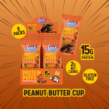 PB Cup Protein Puffs - Single Serving - 8-Pack Box