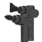 iReliev MVP+ Dynamic Duo massage head set with edge and bullet tips for percussion massagers, used for targeted muscle relief.
