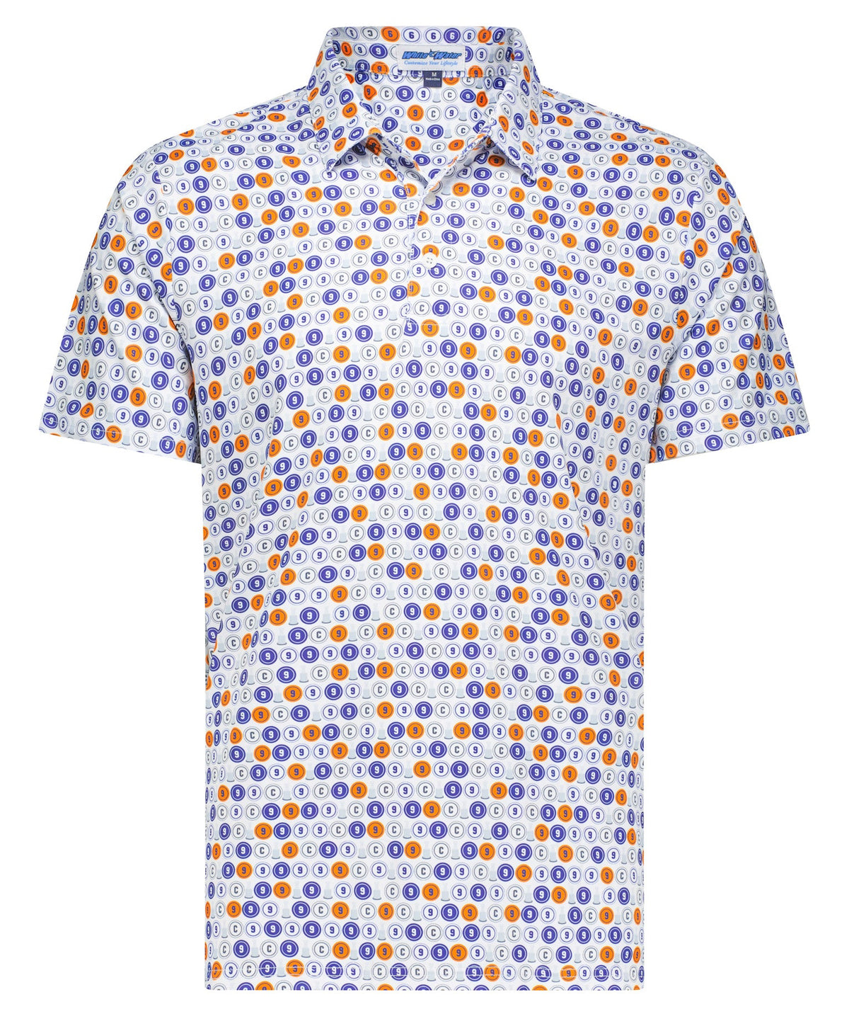 White Water Life Clark Gillies Foundation polo shirt, men's casual polo in a classic design, shown on a model.
