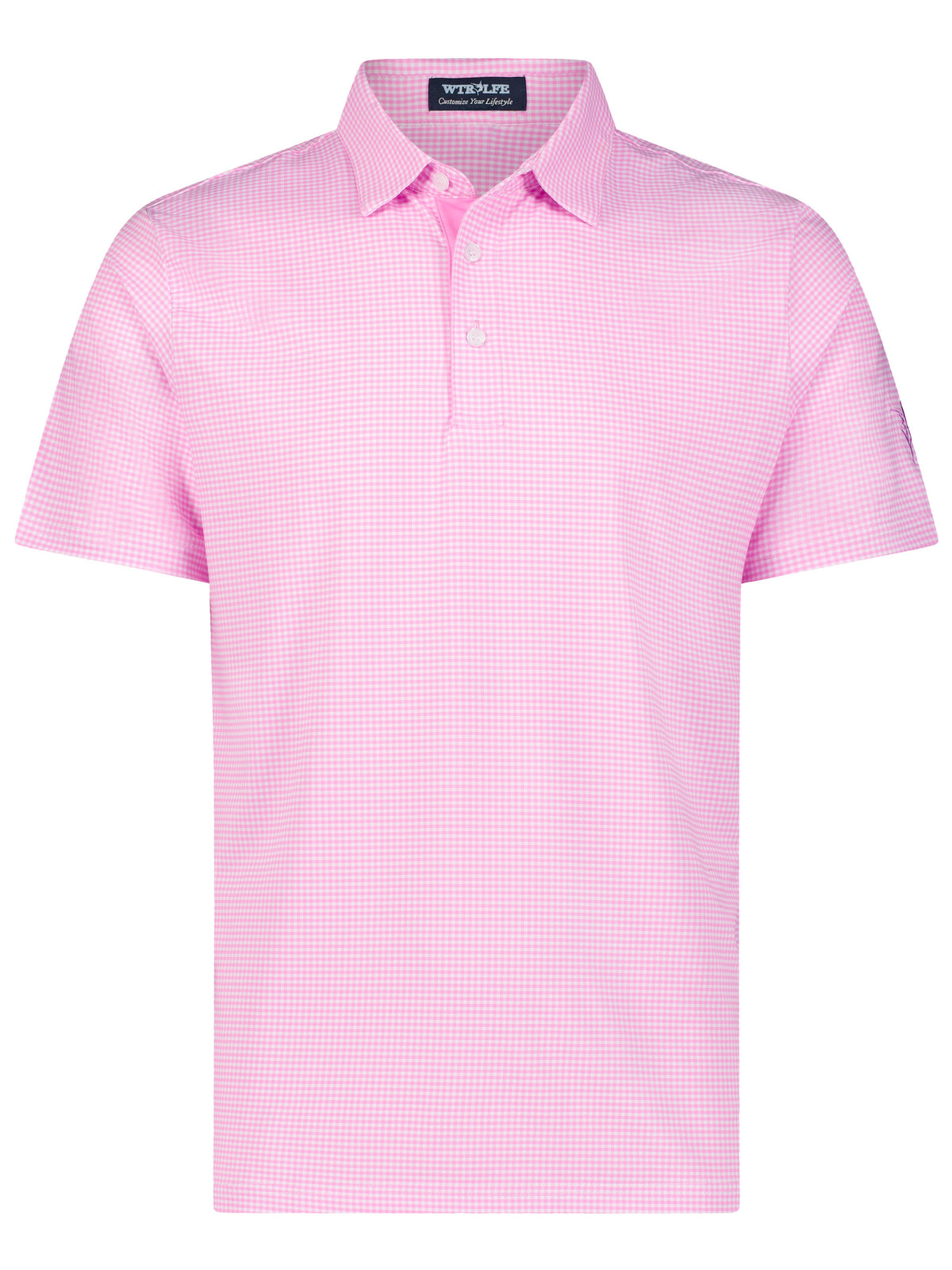 White Water Life Vineyard Polo shirt, men's casual polo with collar and short sleeves, in a stylish vineyard-inspired design.