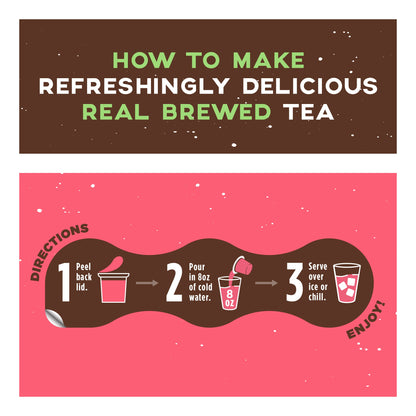 Infographic showing Java House Promise Real Brewed Hibiscus Tea bottle with vibrant hibiscus flowers and tea ingredients.