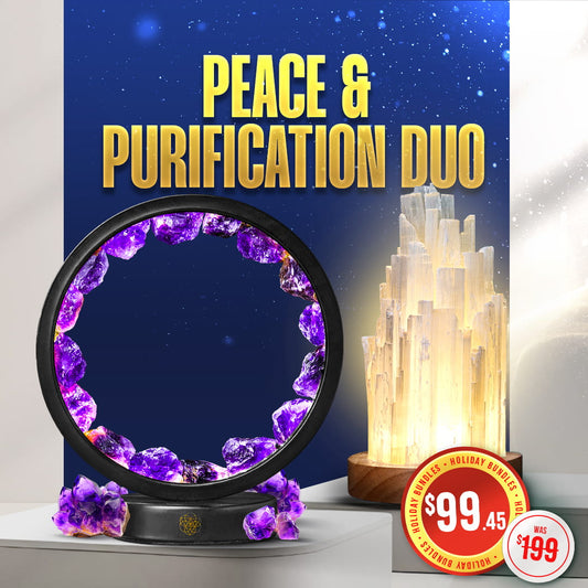 Conscious Items Peace & Purification Duo bundle with two natural wellness products, featuring calming and cleansing ingredients.