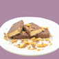 AmBari Nutrition PROTIDIET wafer bar with peanut flavor, showing a crispy wafer with peanut filling and chocolate coating.