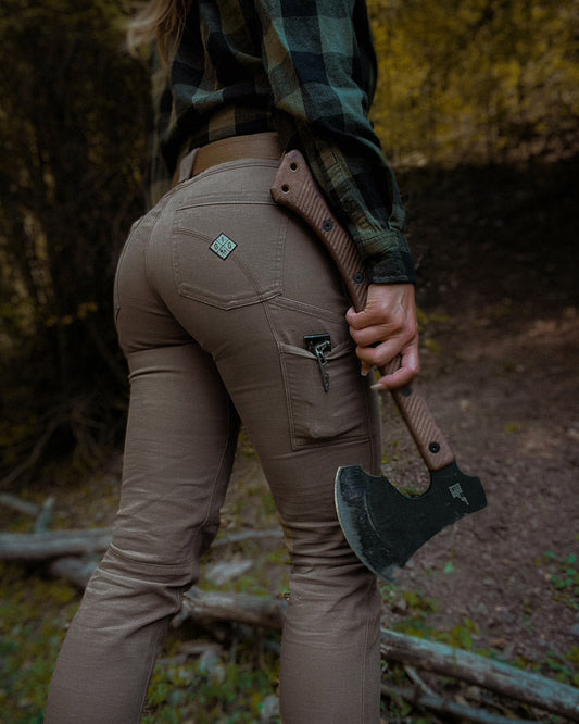 Kestral Women's Deadwood Pants by Off The Grid Surplus, showcasing rugged men's pants with a relaxed fit and durable fabric.