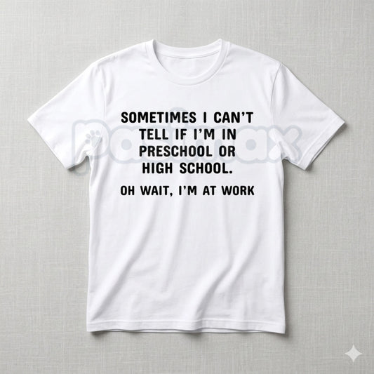 Pasimax funny T-shirt featuring a humorous office slogan, made of soft 100% cotton, with a graphic design ideal for work humor.